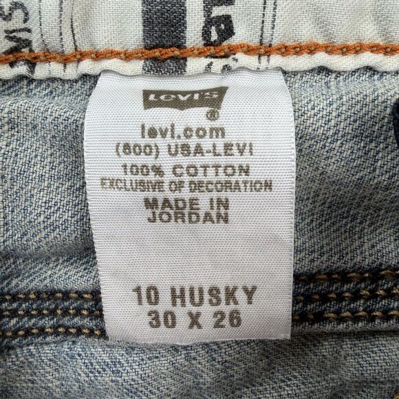 Levi's Jeans Boys Youth Fit 100% Cotton Size 10 Husky 30 x 26 Vtg - Picture 4 of 10